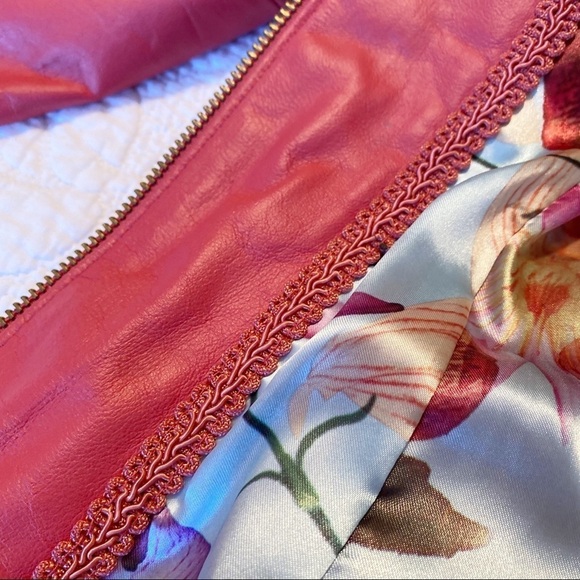 Bradley Bayou 100% Leather Peplum Ruffle Zip Front Jacket - XXS - Picture 8 of 15